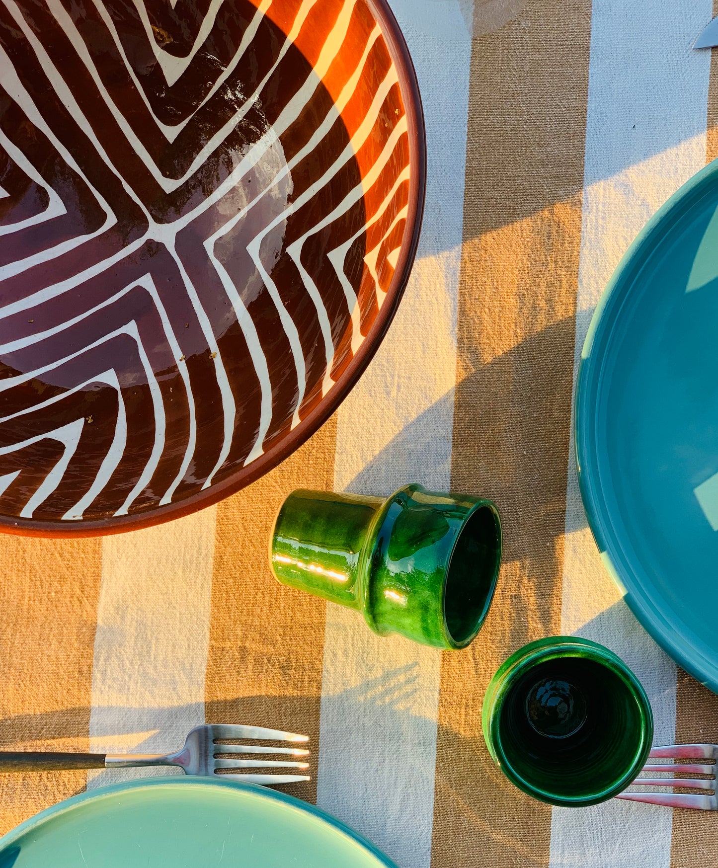 Handgemaakte groene espresso tas-BUDOU