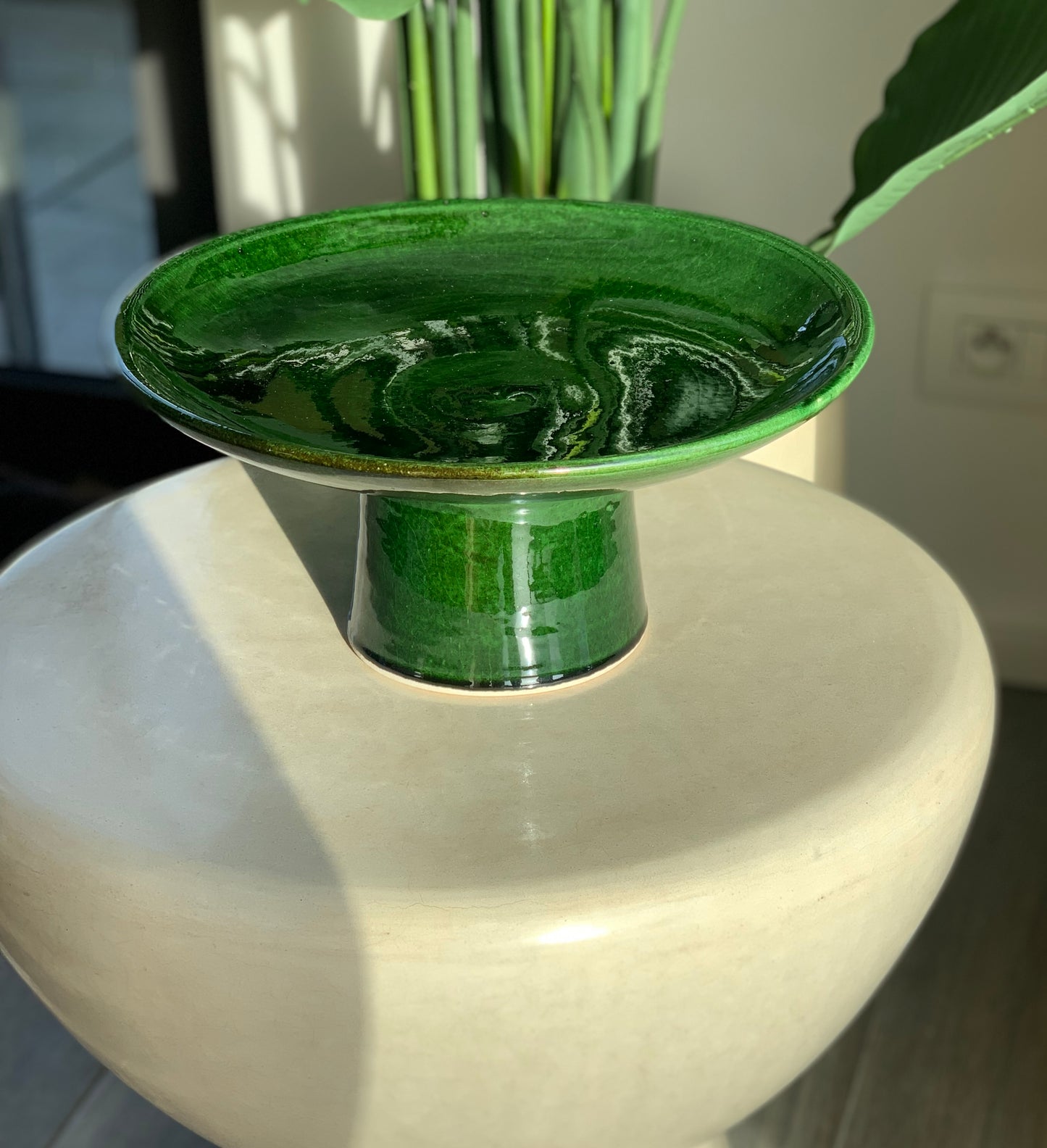 groene serveerschaal