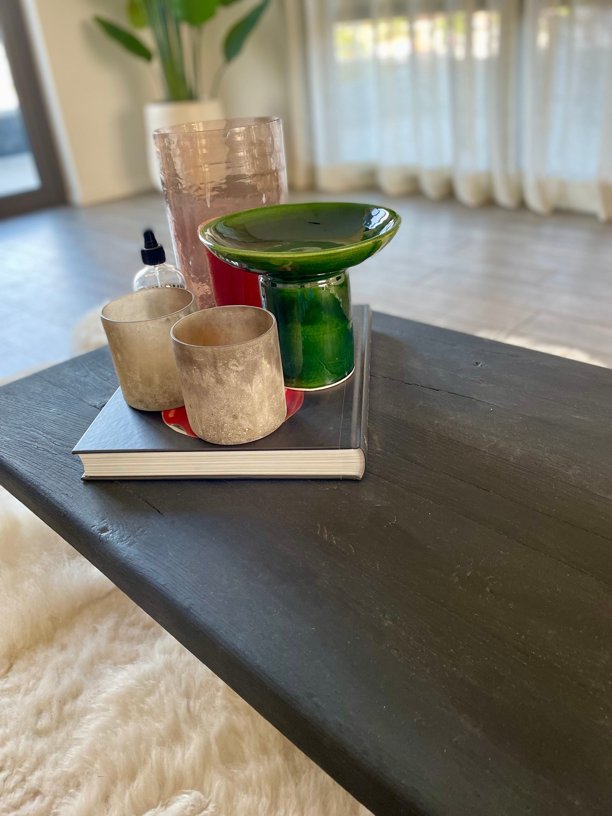 Groene serveerschaal