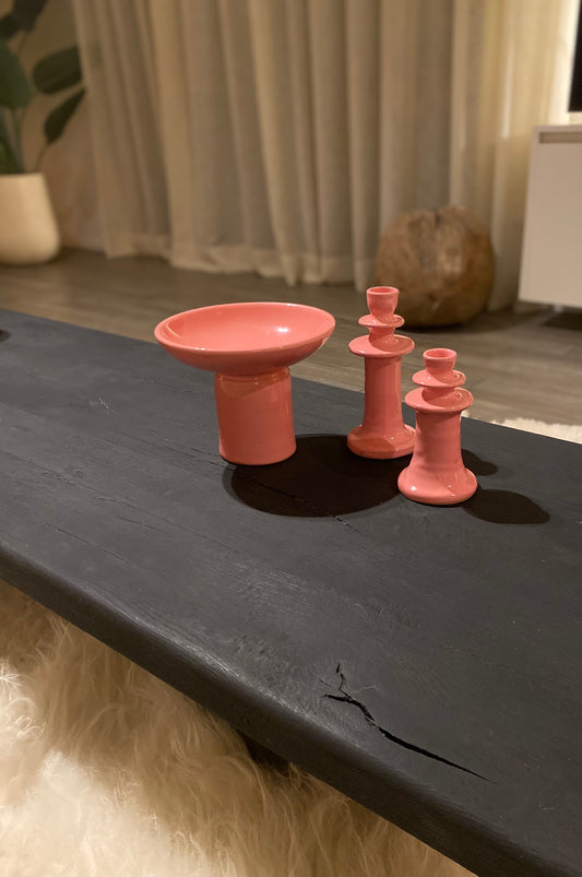 Kaarsenhouder roze